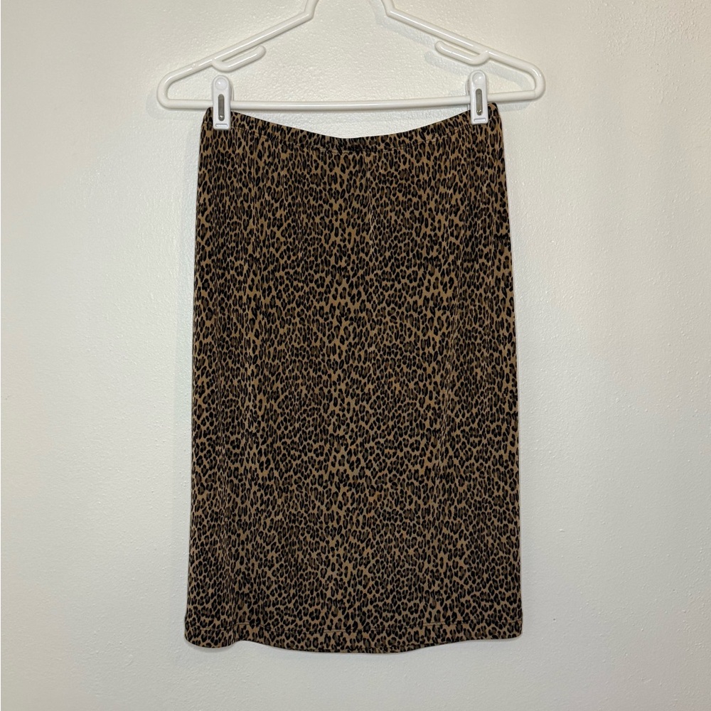 Chico's Animal Print Pencil Skirt - Brown and Black